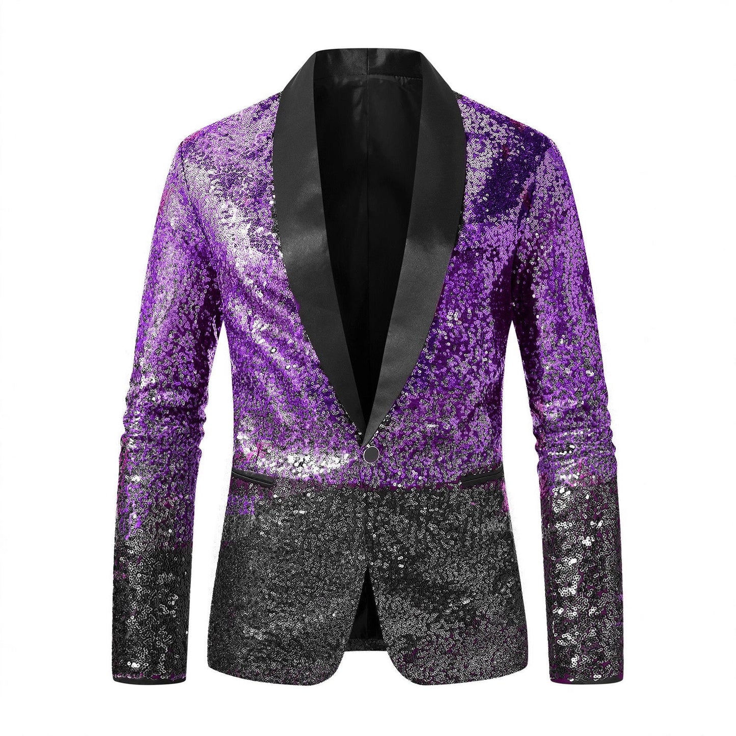 Glitzernder Herren Blazer Paillettenjacke Party