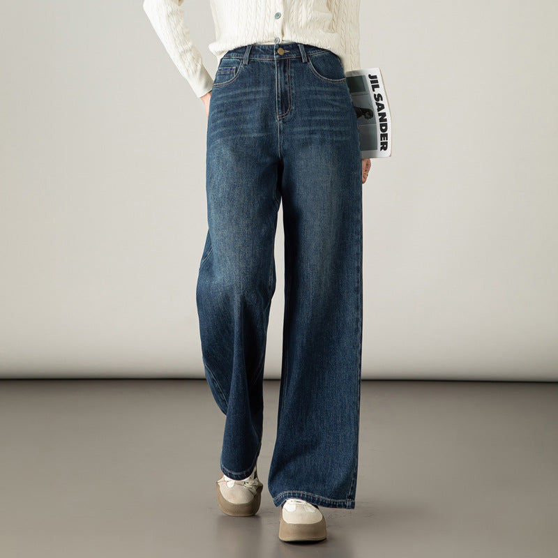 Damen Hose Hochtailliert Weite Bequeme Stoffhose - BerlinGlamour