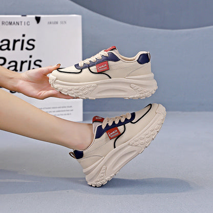 Damen Sneaker Sportlich Chunky Bequem Luftdurchlässig