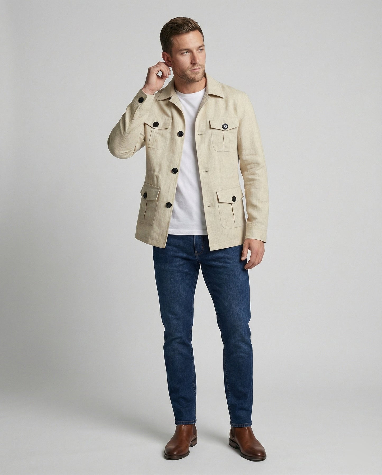 Herren Outdoor-Jacke mit vielen Taschen
