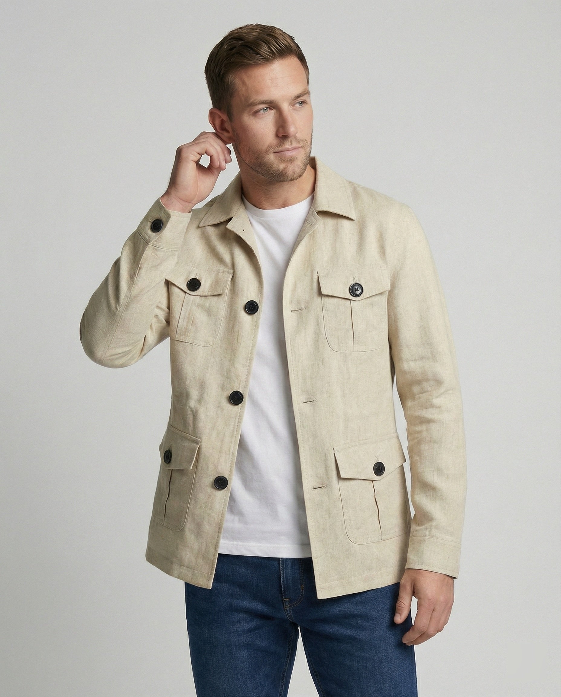 Herren Outdoor-Jacke mit vielen Taschen - BerlinGlamour