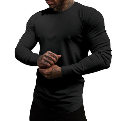 Herren T-Shirt Langarm Elastisch Feuchtigkeitstransportierend