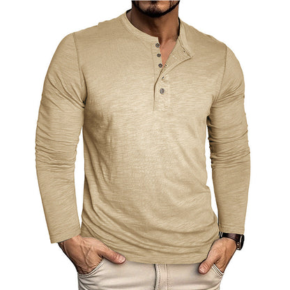 Herren Hemd Langarm Elegant mit Knöpfen Moderne Style