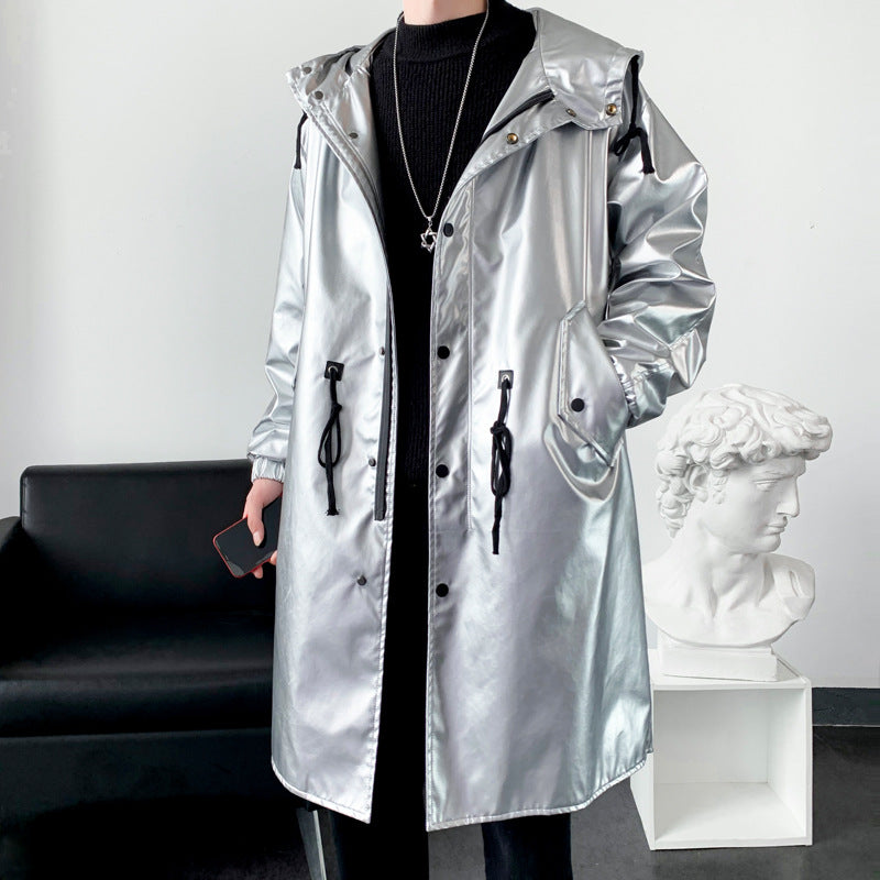 Herren Regenjacke Reflektierend Wasserdicht mit Kapuze