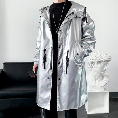 Herren Regenjacke Reflektierend Wasserdicht mit Kapuze
