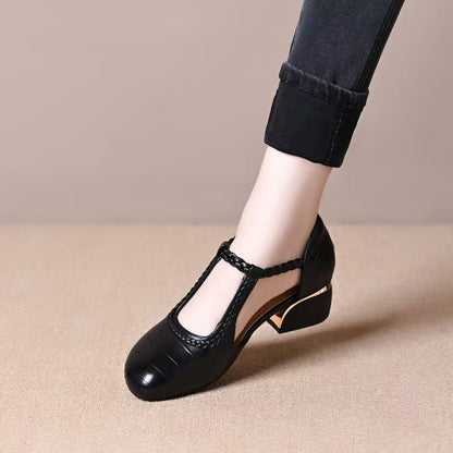 Damen Pumps mit geflochtenem Detail und hohem Absatz Elegant