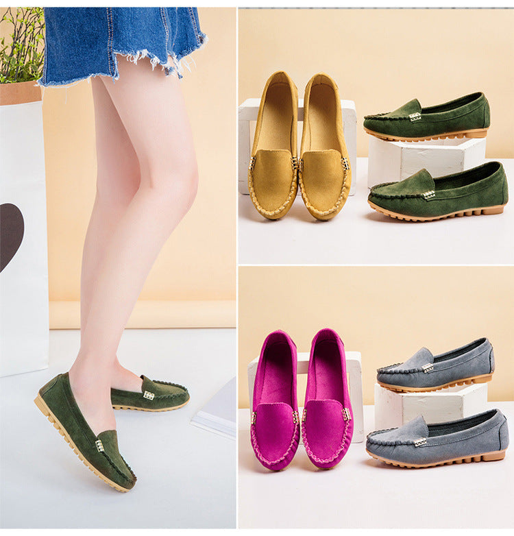 Damen Mokassin Slipper Bequem Flexible Sohle Modern