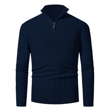 Herren Strickpullover Stehkragen Modern