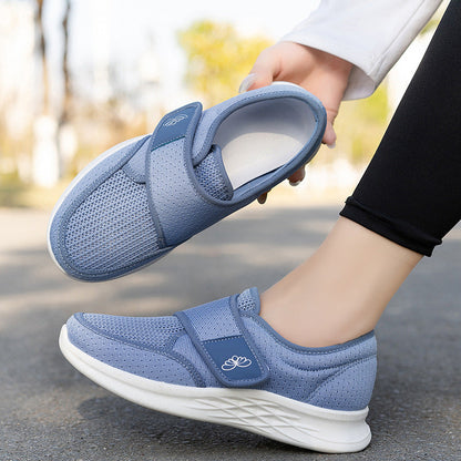 Damen Bequeme Schuhe Mit Klettverschluss Komfortabel