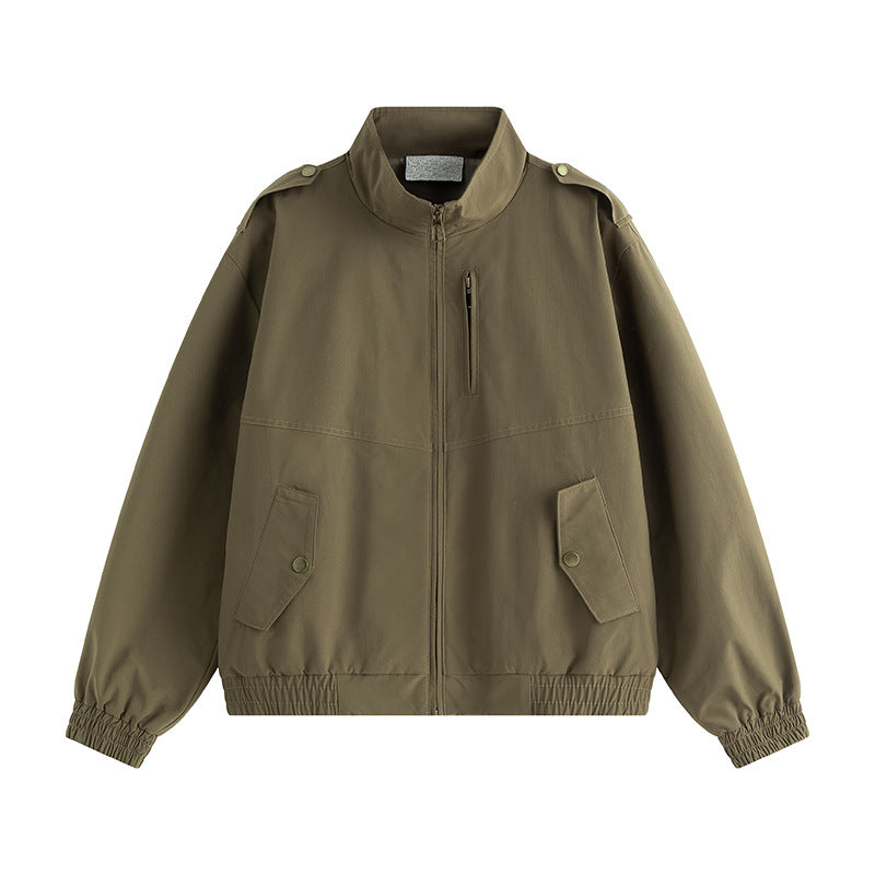 Herren Freizeitjacke Warm mit hohem Kragen und Taschen