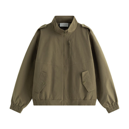 Herren Freizeitjacke Warm mit hohem Kragen und Taschen