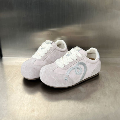 Damen Sneaker Weiches Wildleder Bequem Laufsohlen
