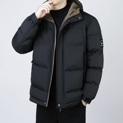 Herren Thermojacke Isoliert Wasserdicht Verstellbare Kapuze