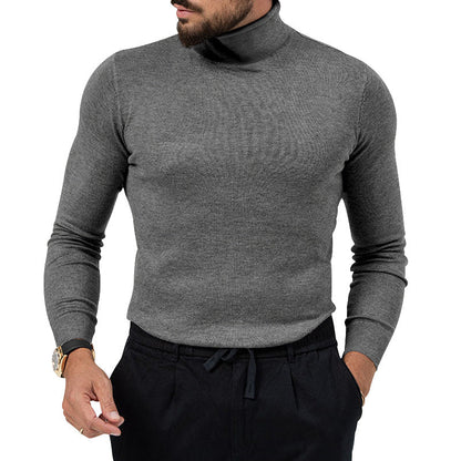 Herren Rollkragenpullover aus Merinowolle Eleganter Winterpullover - BerlinGlamour