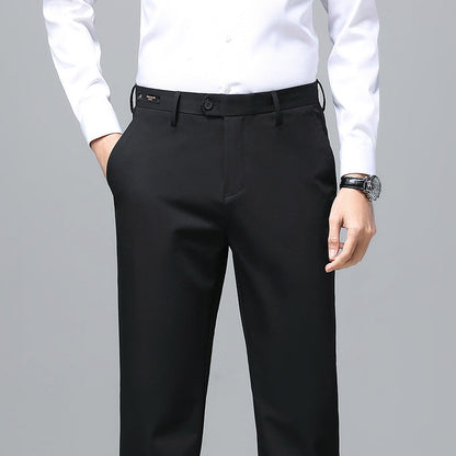 Herren Business-Hose Elegant Slim Fit dunkelgrau