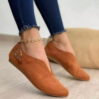 Damen Mokassins Elegant Spitze Zehen Schwarz Schuhe