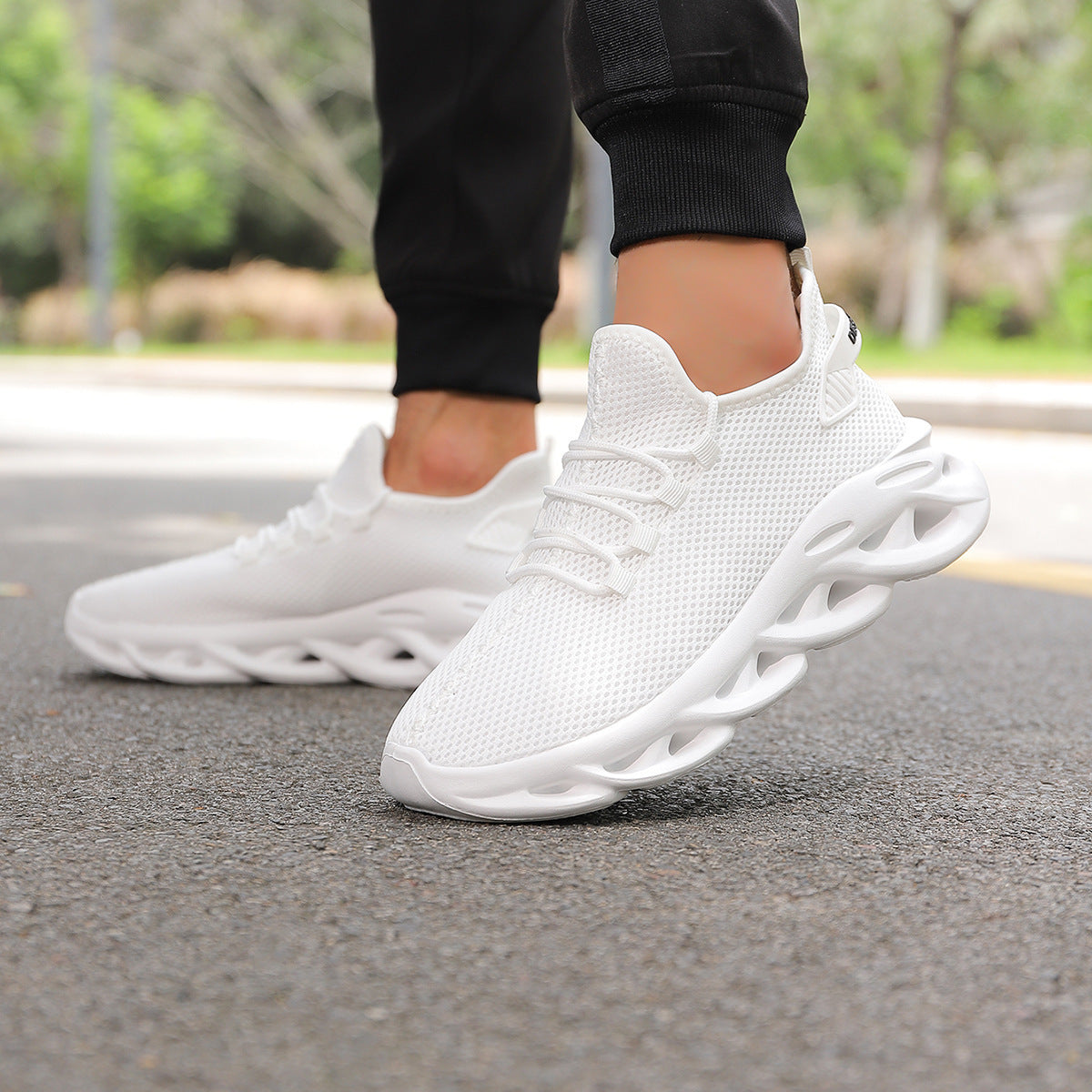 Damen Sneaker Atmungsaktiv Komfortabel Laufschuhe mit Dämpfung