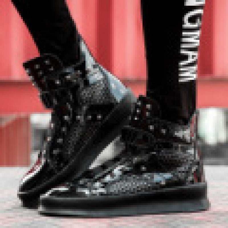 Damen High-Top Sneaker Netzoptik Rutschfest Modern