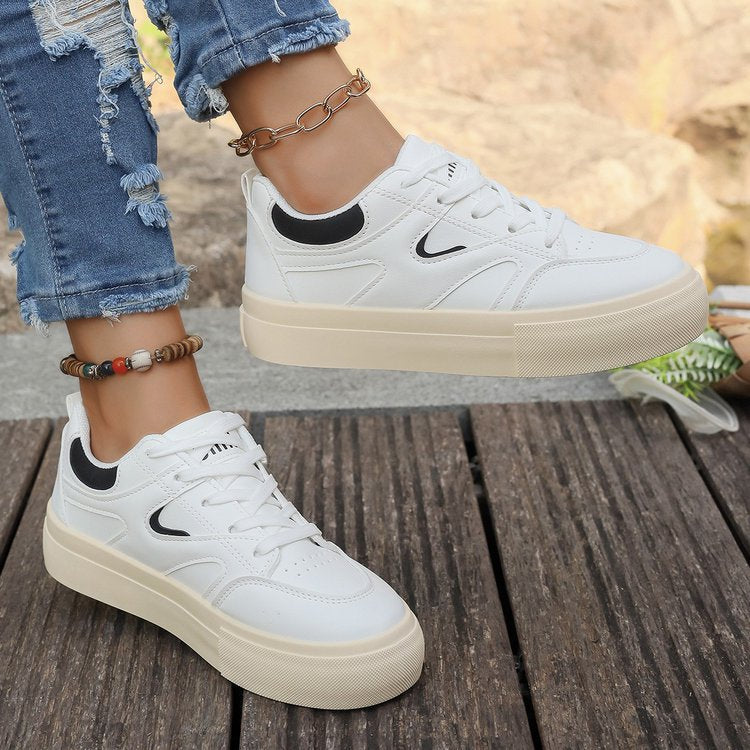 Damen Sneaker Plateau Komfortschuhe Modisch Höhe