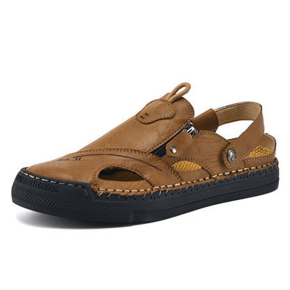 Damen Sandalen Bequem Reißverschluss Freizeitschuhe