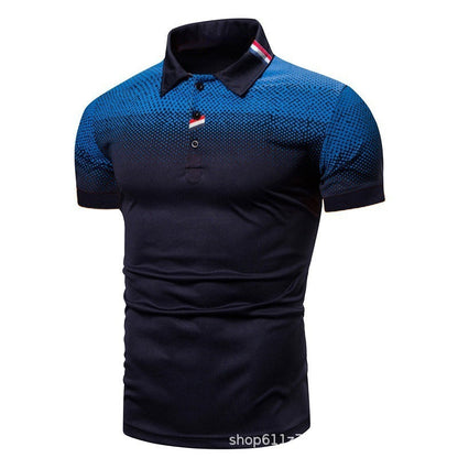 Herren Poloshirt Modern Grafik Sportlich Slimfit