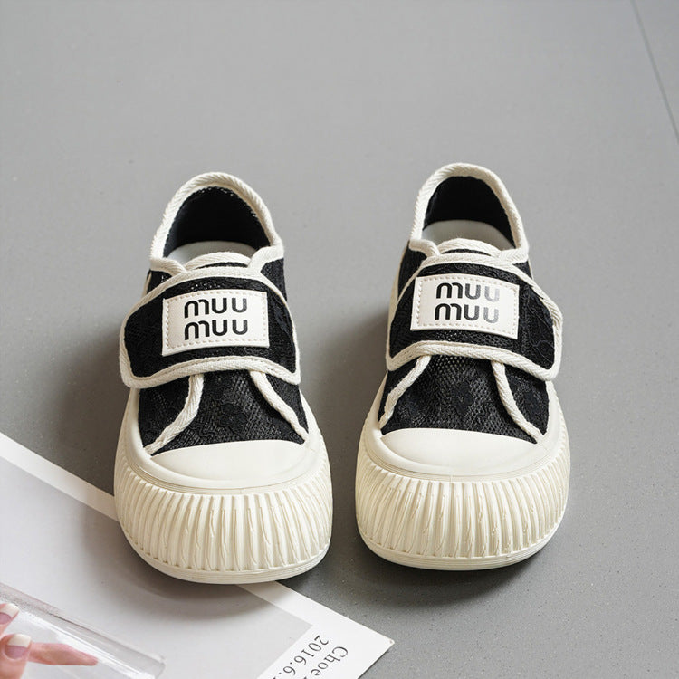 Damen Sneaker atmungsaktiv Klettverschluss Sportlich - BerlinGlamour