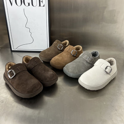 Damen Clogs Weich Bequem mit Schnallenverschluss Modisch
