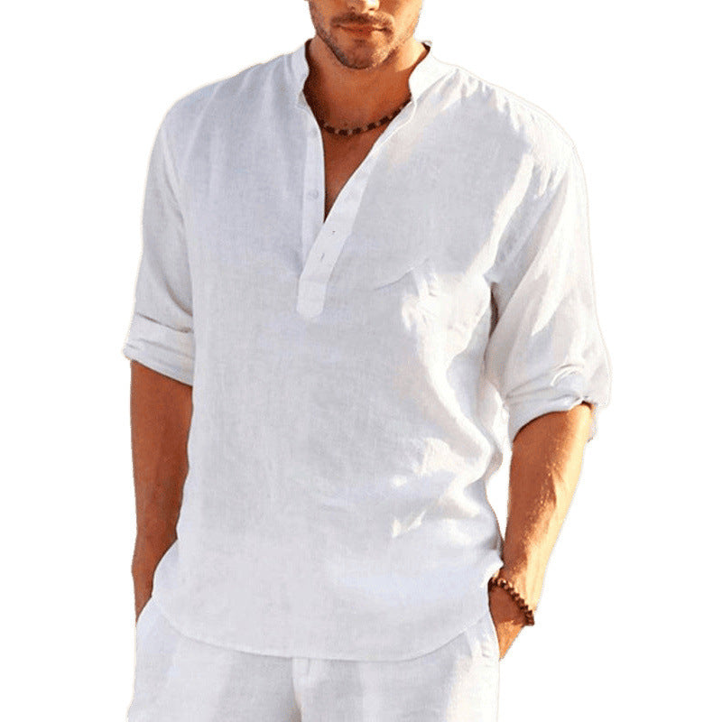 Herren Hemd Elegant Floral Gestickt Modern Slimfit