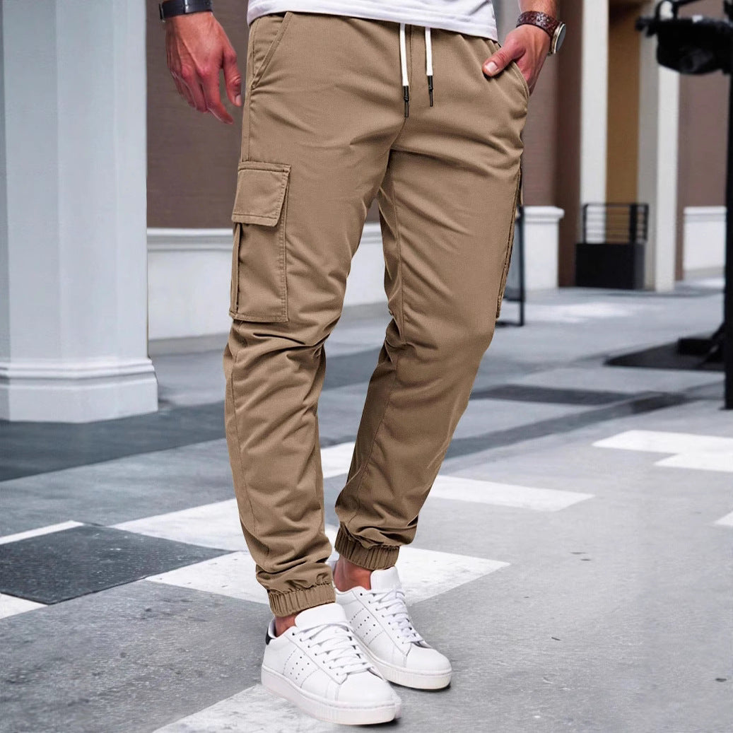 Herren Cargo-Hose Elastisch Bequem Vieltaschen