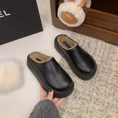 Damen Fleece-Clogs Weich Rutschfest Warm