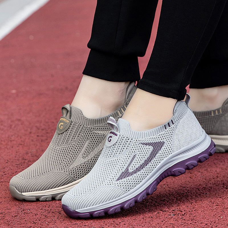 Damen Sneaker atmungsaktiv mit Stricktechnologie bequem