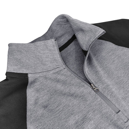 Herren Sportpullover Langarm mit Reißverschluss Ergonomisch