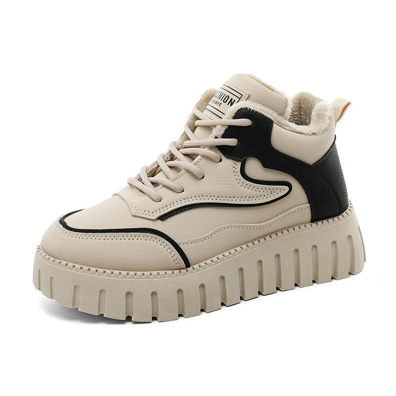 Damen Sneaker Warm High-Top Kuschelig Winter - BerlinGlamour