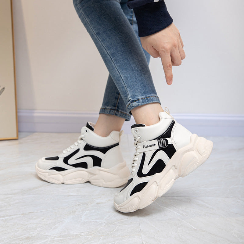 Damen Sneaker High-Top atmungsaktiv mit verstärktem Sohlenprofil