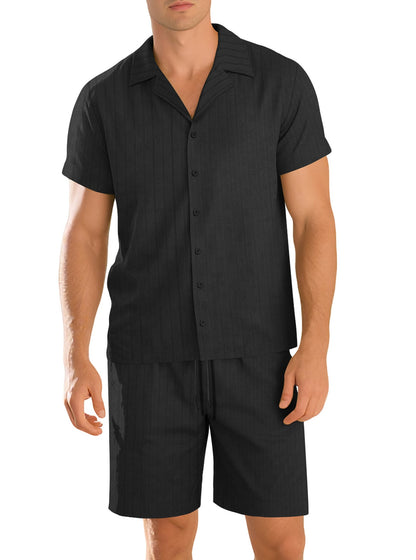 Herren Kurzarmhemd Slim Fit Modern Berlin Stil
