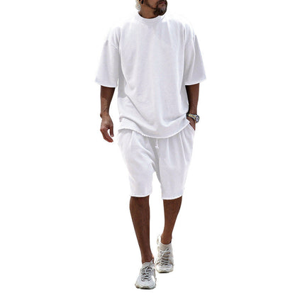 Herren Sommer Set Shorts Oberteil Relaxed Style