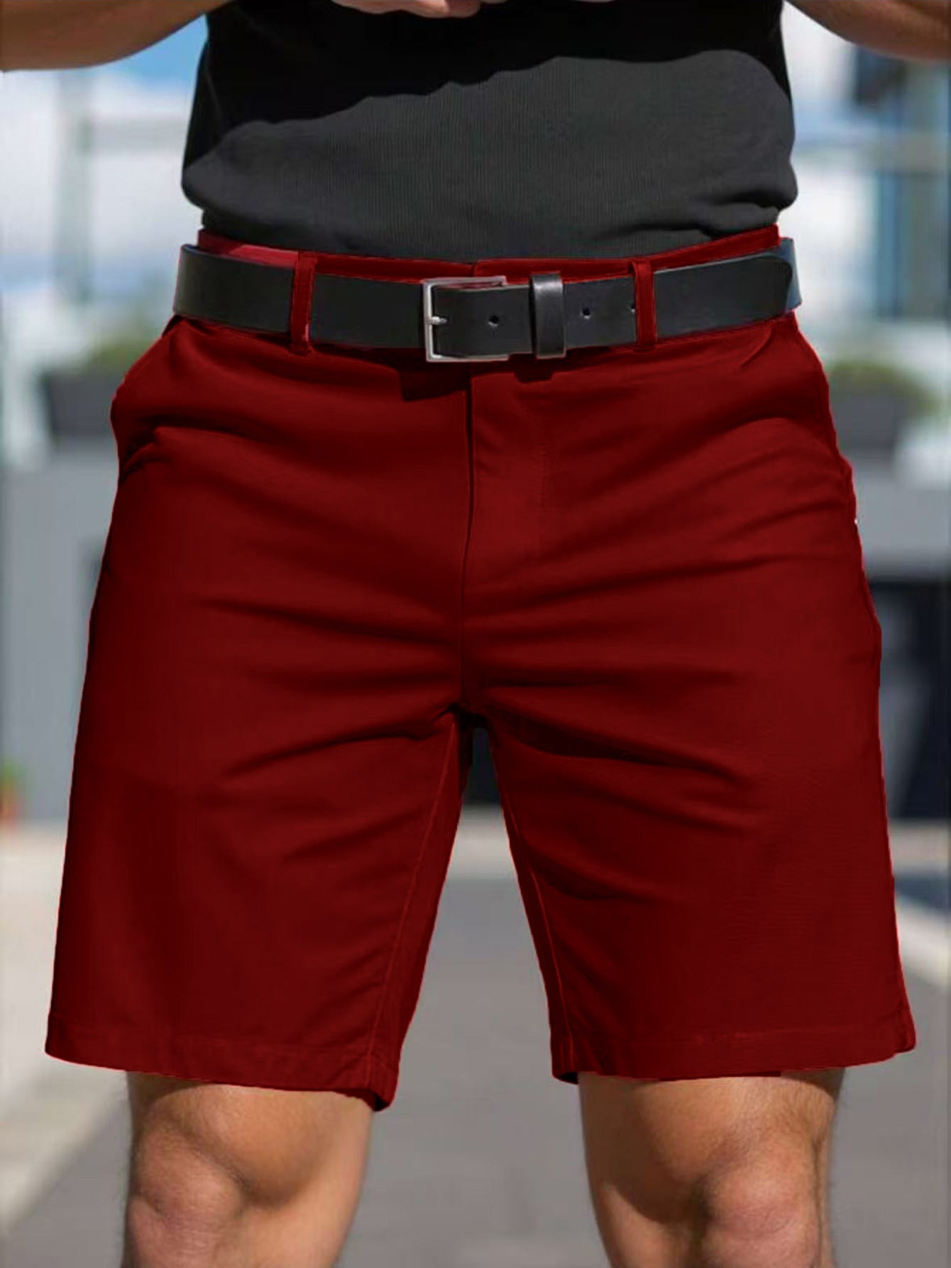 Herren Kurzhose Elastisch mit Seitentaschen Sportlich