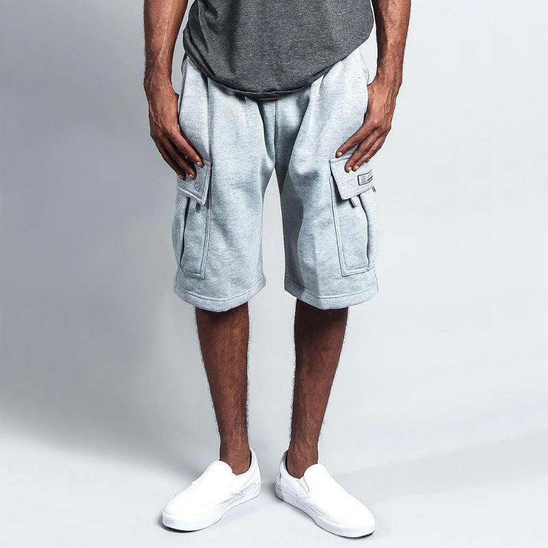 Herren Cargo Shorts atmungsaktiv mit Kordelzug und Taschen