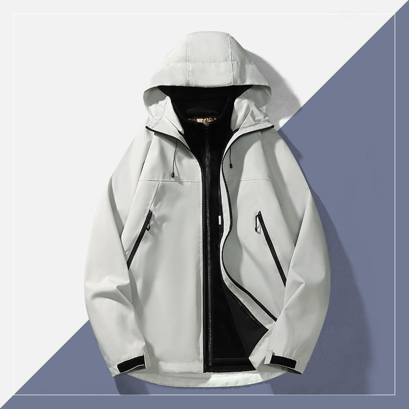Herren Wetterjacke Wasserdicht Funktionell Modern
