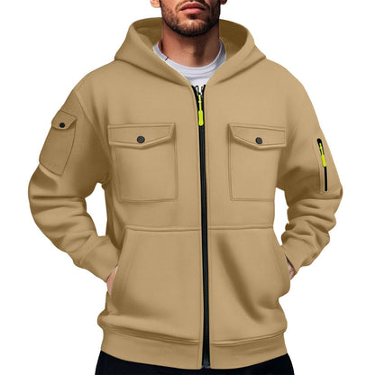 Herren Hoodie Praktisch mit Taschen Sportlich Comfort