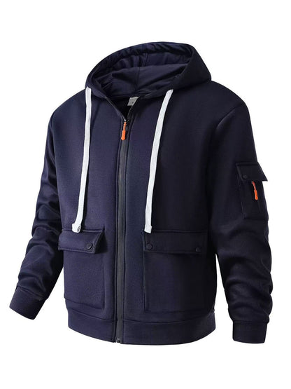 Herren Winterjacke Funktionell Mit Taschen Kapuze
