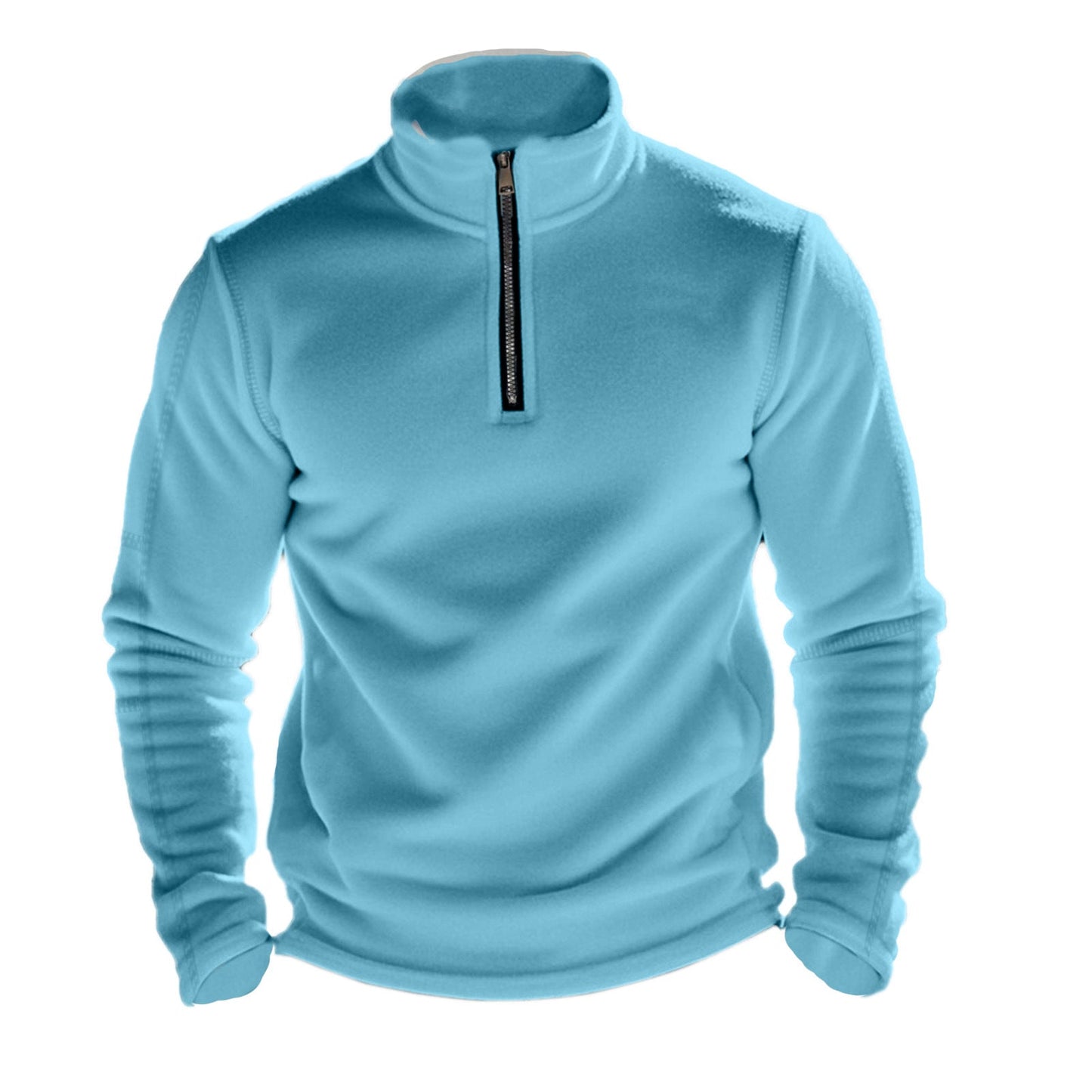 Herren Fleece-Pullover Funktionell Halbzipp Reißverschluss