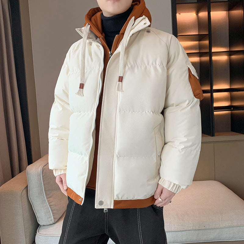 Herren Winterjacke Kapuzenjacke Gesteppt Isoliert Warm - BerlinGlamour