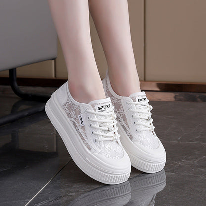 Damen Sneaker Plateau Spitze Modisch Größe 36-41
