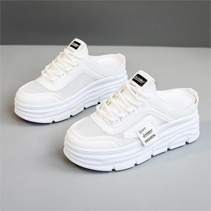 Damen Sneaker High Heels Sportlich Plateau Schuhe