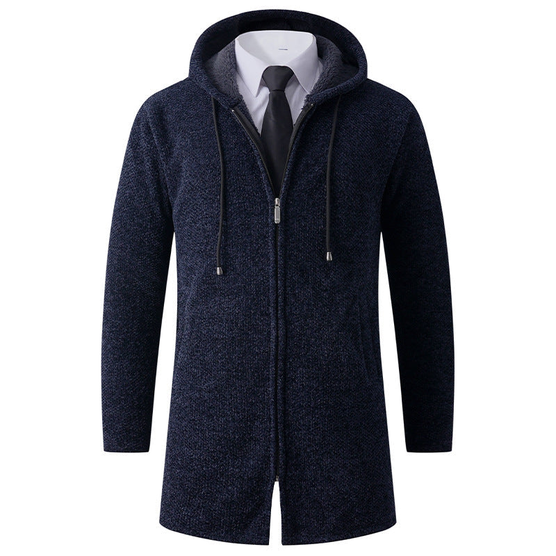 Herren Hoodie-Jacke Lässig Mit Kapuze Reißverschluss