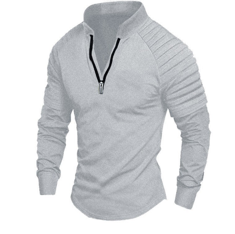 ein Beispiel: Herren Sport Langarmshirt mit stehendem Kragen und Reißverschluss 

Ich werde es jetzt ändern: Herren Sport Langarmshirt bleibt gleich, aber ich werde Adjektive