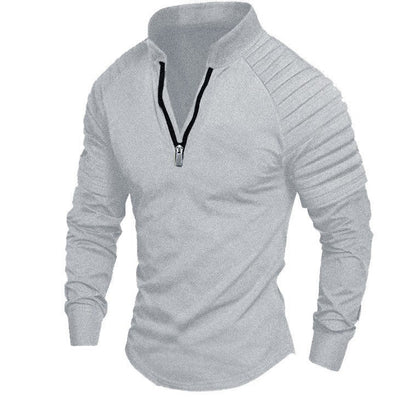 ein Beispiel: Herren Sport Langarmshirt mit stehendem Kragen und Reißverschluss 

Ich werde es jetzt ändern: Herren Sport Langarmshirt bleibt gleich, aber ich werde Adjektive