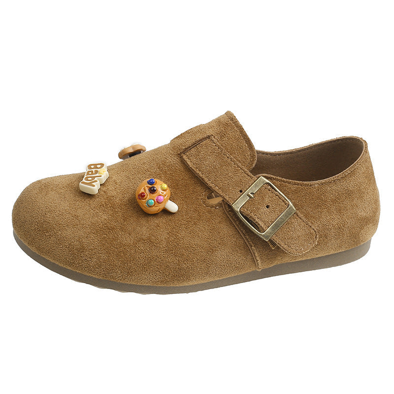 Damen Clogs Bequem Modisch Schnallen Design