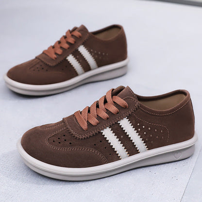 Damen Sneaker Veloursleder Atmungsaktiv Komfort - BerlinGlamour
